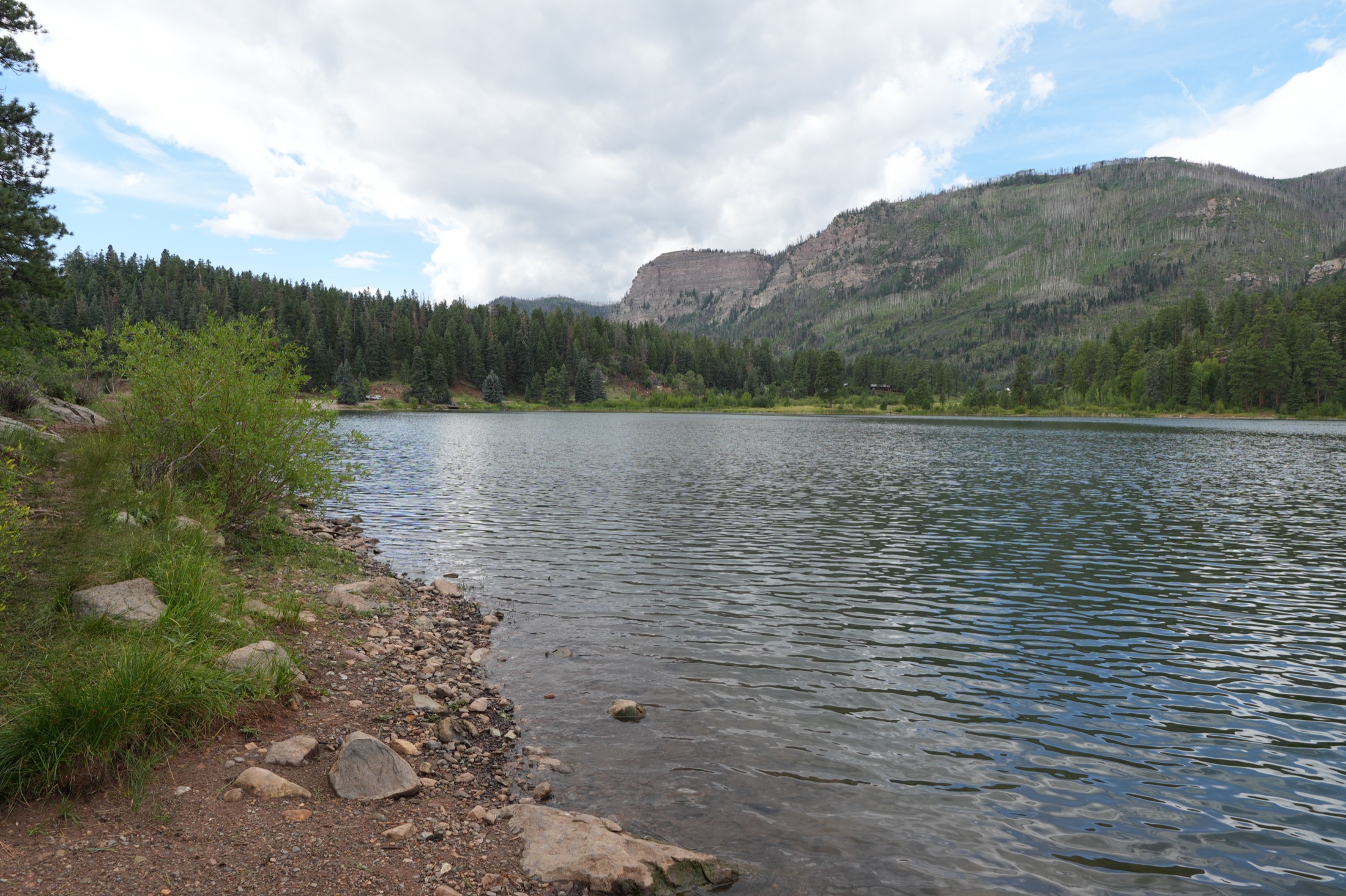 Haviland Lake and the Hermosa Cliffs in Colorado