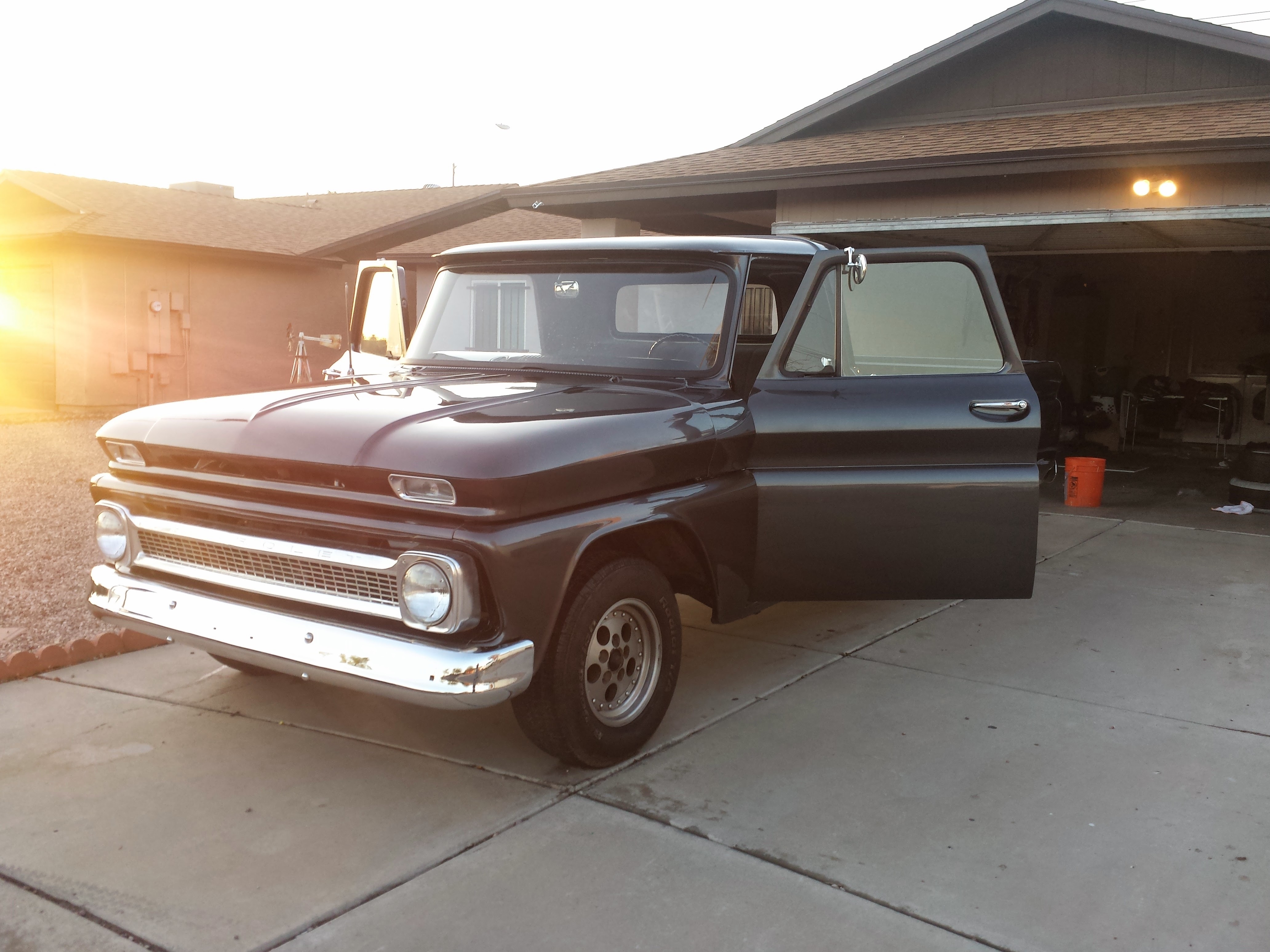 1966 C10 restomod driver – exterior hero