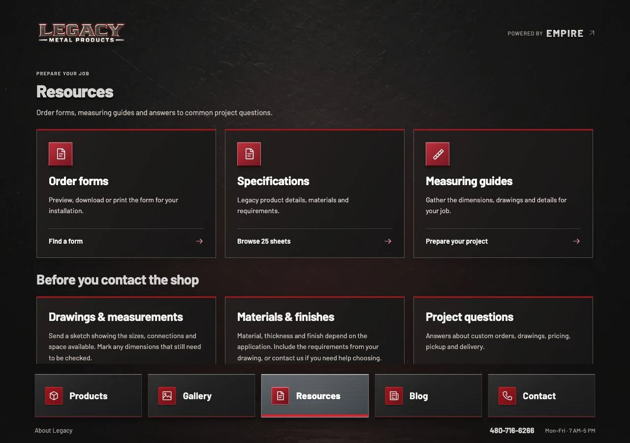 Resources hub